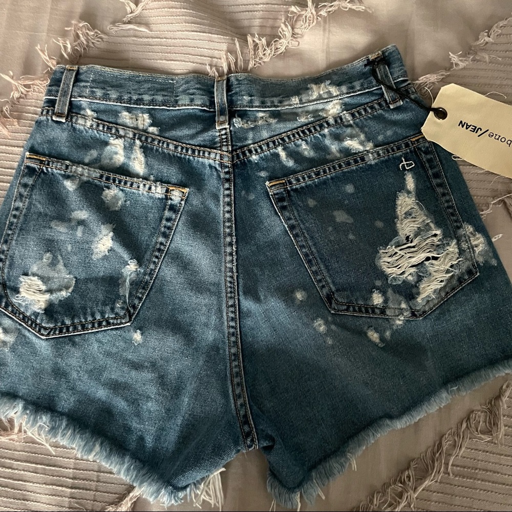 Nwt Rag And Bone Cut Off Jean Shorts Size 28 Runs… - image 5